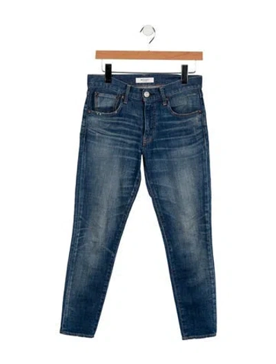 Pre-owned Moussy Mid-rise Skinny Leg Jeans In Blue