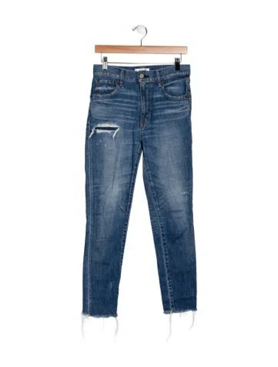 Pre-owned Moussy Mid-rise Skinny Leg Jeans In Blue