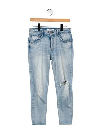 Pre-owned Moussy Mid-rise Skinny Leg Jeans In Blue