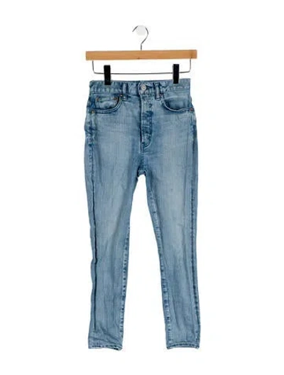 Pre-owned Moussy Mid-rise Skinny Leg Jeans In Blue