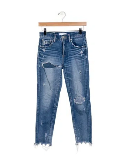 Pre-owned Moussy Mid-rise Skinny Leg Jeans In Blue