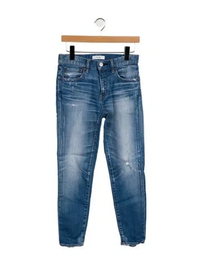 Pre-owned Moussy Mid-rise Skinny Leg Jeans In Blue