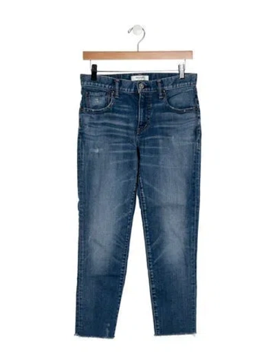 Pre-owned Moussy Mid-rise Skinny Leg Jeans In Blue