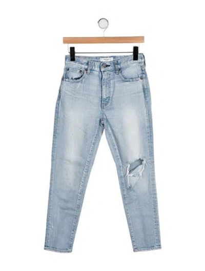 Pre-owned Moussy Mid-rise Skinny Leg Jeans In Blue