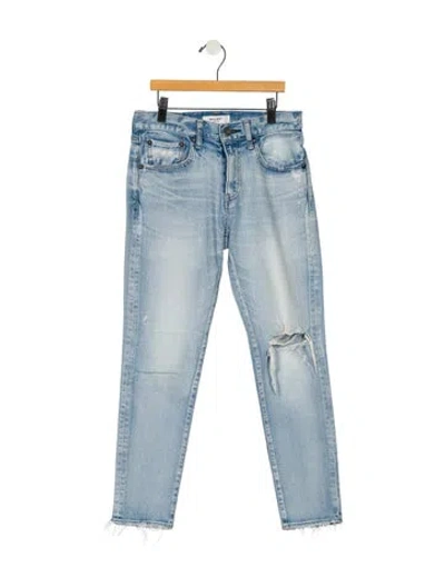 Pre-owned Moussy Mid-rise Skinny Leg Jeans In Blue