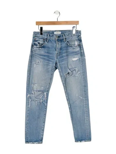 Pre-owned Moussy Mid-rise Skinny Leg Jeans In Blue
