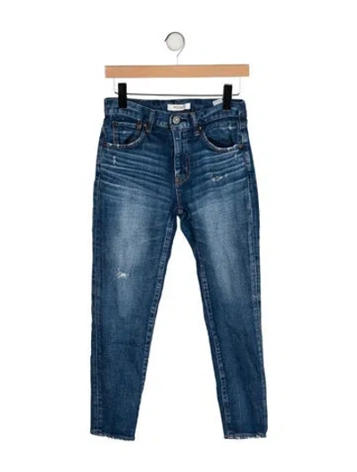 Pre-owned Moussy Mid-rise Skinny Leg Jeans In Blue