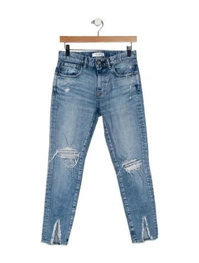 Pre-owned Moussy Mid-rise Skinny Leg Jeans In Blue