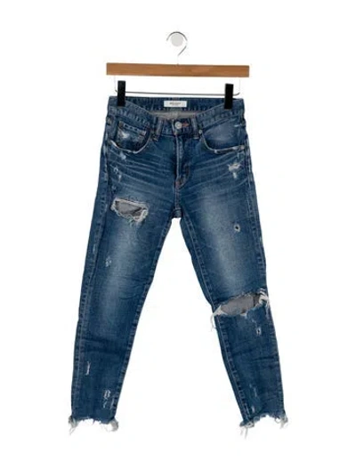 Pre-owned Moussy Mid-rise Skinny Leg Jeans In Blue