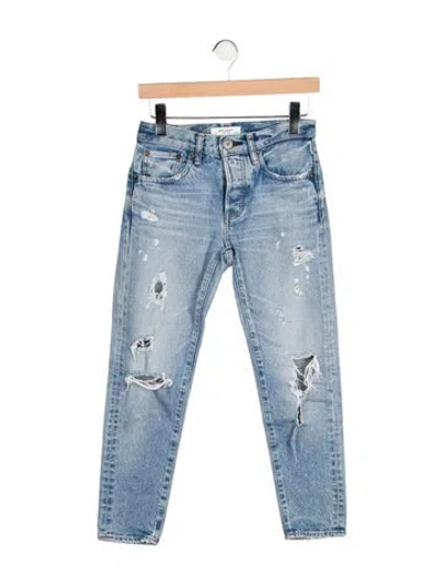 Pre-owned Moussy Mid-rise Skinny Leg Jeans In Blue