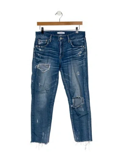Pre-owned Moussy Mid-rise Skinny Leg Jeans In Blue