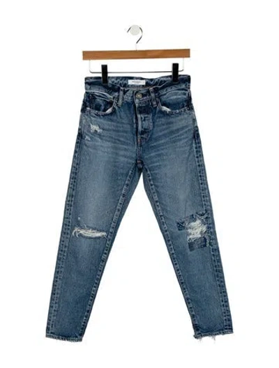 Pre-owned Moussy Mid-rise Skinny Leg Jeans In Blue