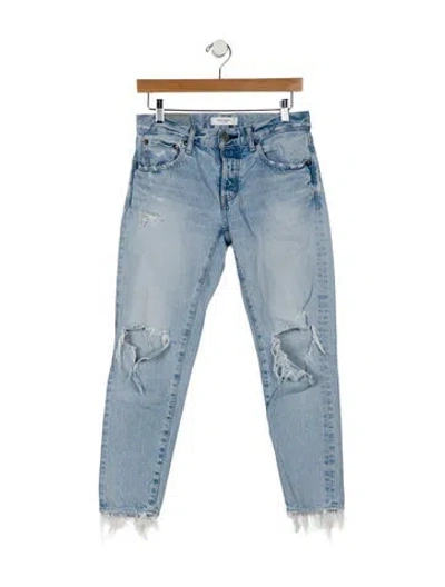 Pre-owned Moussy Mid-rise Skinny Leg Jeans In Blue