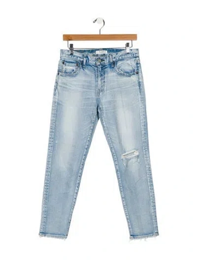 Pre-owned Moussy Mid-rise Skinny Leg Jeans In Blue