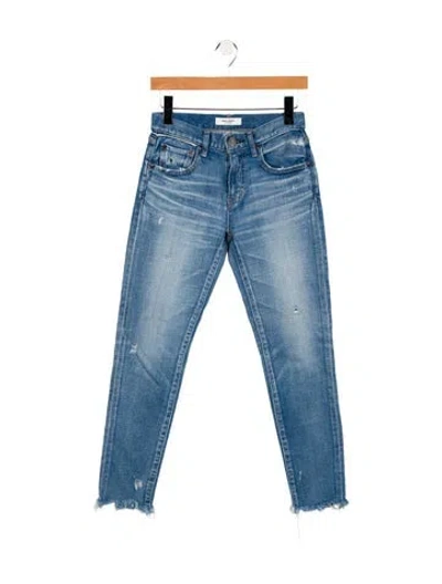Pre-owned Moussy Mid-rise Skinny Leg Jeans In Blue