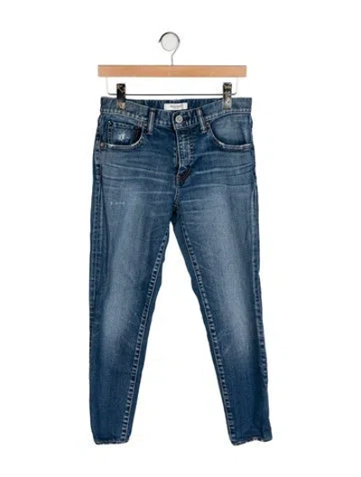 Pre-owned Moussy Mid-rise Skinny Leg Jeans In Blue