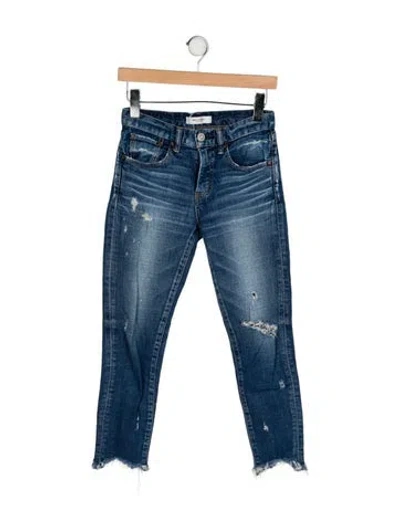 Pre-owned Moussy Mid-rise Skinny Leg Jeans In Blue