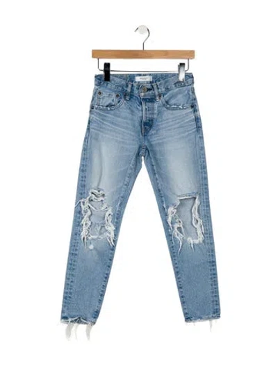 Pre-owned Moussy Mid-rise Skinny Leg Jeans In Blue