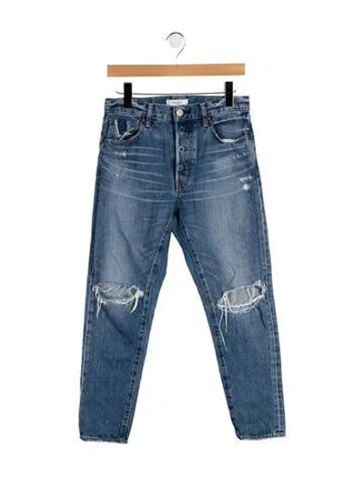 Pre-owned Moussy Mid-rise Skinny Leg Jeans In Blue
