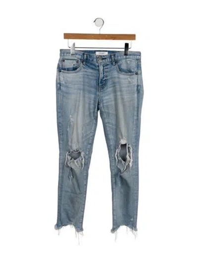Pre-owned Moussy Mid-rise Skinny Leg Jeans In Blue