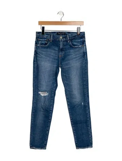 Pre-owned Moussy Mid-rise Skinny Leg Jeans In Blue