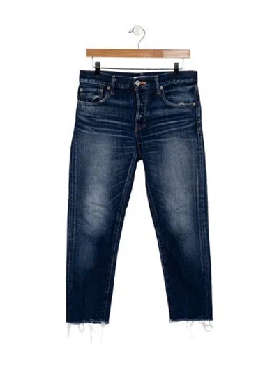 Pre-owned Moussy Mid-rise Skinny Leg Jeans In Blue