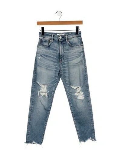 Pre-owned Moussy Mid-rise Skinny Leg Jeans In Blue