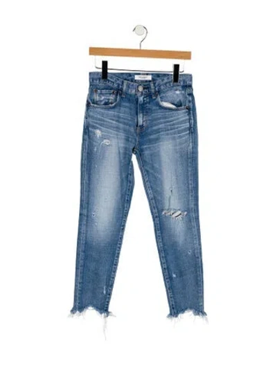 Pre-owned Moussy Mid-rise Skinny Leg Jeans In Blue
