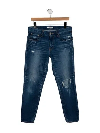 Pre-owned Moussy Mid-rise Skinny Leg Jeans In Blue