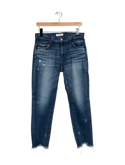 Pre-owned Moussy Mid-rise Skinny Leg Jeans In Blue