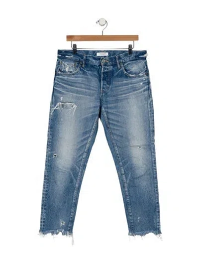 Pre-owned Moussy Mid-rise Skinny Leg Jeans In Blue