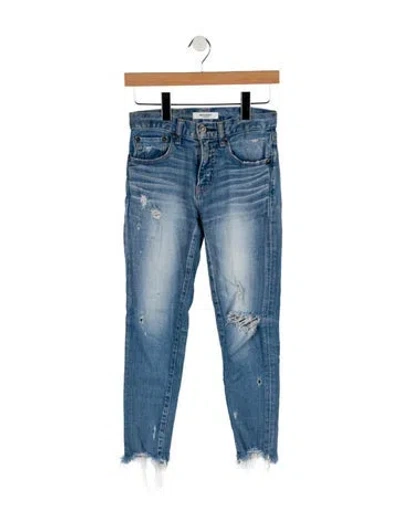 Pre-owned Moussy Mid-rise Skinny Leg Jeans In Blue