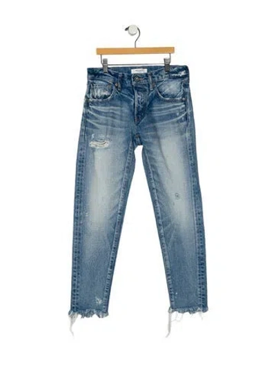 Pre-owned Moussy Mid-rise Skinny Leg Jeans In Blue