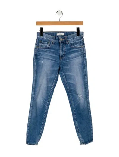Pre-owned Moussy Mid-rise Skinny Leg Jeans In Blue