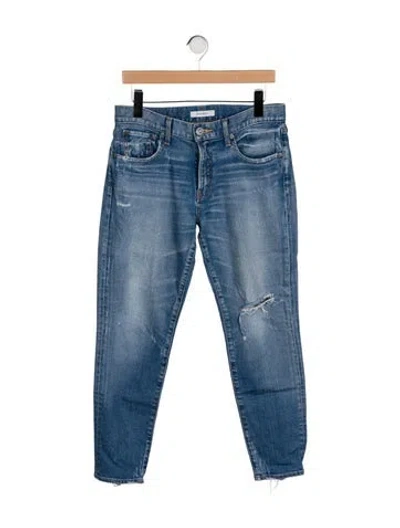 Pre-owned Moussy Mid-rise Skinny Leg Jeans In Blue