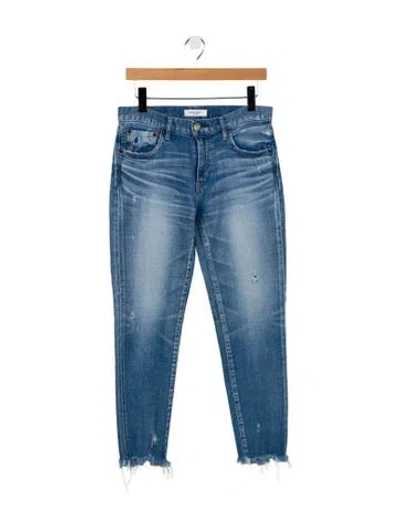 Pre-owned Moussy Mid-rise Skinny Leg Jeans In Blue
