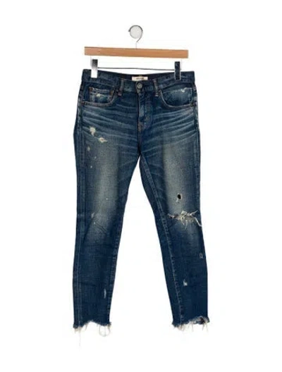 Pre-owned Moussy Mid-rise Skinny Leg Jeans In Blue