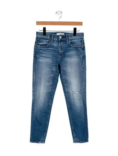 Pre-owned Moussy Mid-rise Skinny Leg Jeans In Blue