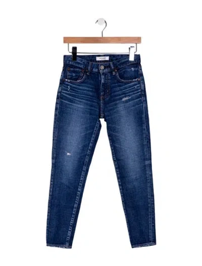Pre-owned Moussy Mid-rise Skinny Leg Jeans In Blue