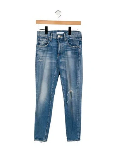Pre-owned Moussy Mid-rise Skinny Leg Jeans In Blue