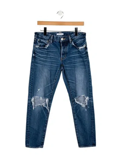 Pre-owned Moussy Mid-rise Skinny Leg Jeans In Blue