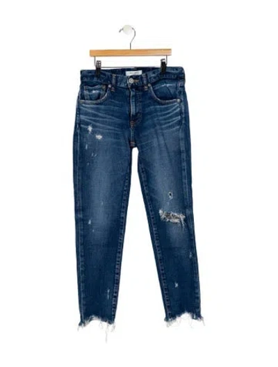 Pre-owned Moussy Mid-rise Skinny Leg Jeans In Blue