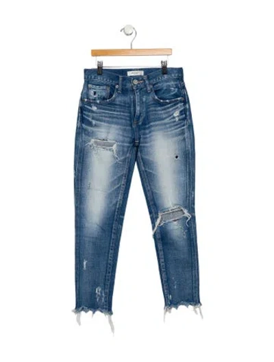 Pre-owned Moussy Mid-rise Skinny Leg Jeans In Blue