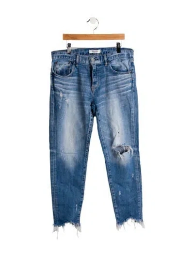 Pre-owned Moussy Mid-rise Skinny Leg Jeans In Blue