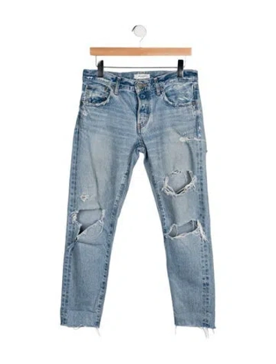 Pre-owned Moussy Mid-rise Skinny Leg Jeans In Blue