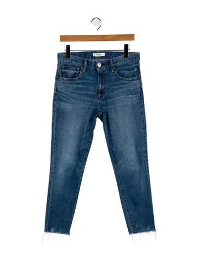 Pre-owned Moussy Mid-rise Skinny Leg Jeans In Blue