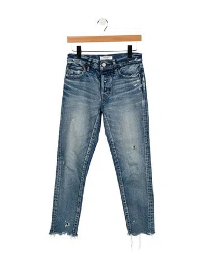 Pre-owned Moussy Mid-rise Skinny Leg Jeans In Blue