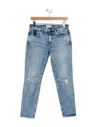 Pre-owned Moussy Mid-rise Skinny Leg Jeans In Blue