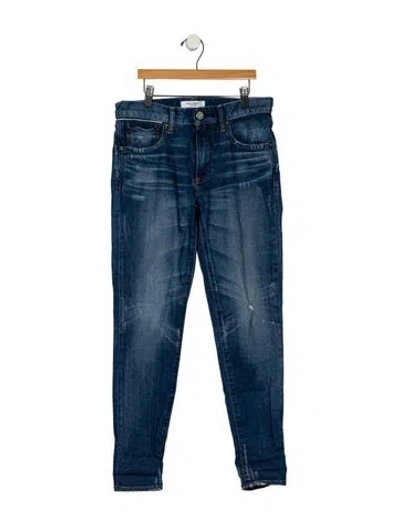 Pre-owned Moussy Mid-rise Skinny Leg Jeans In Blue