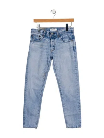 Pre-owned Moussy Mid-rise Skinny Leg Jeans In Blue